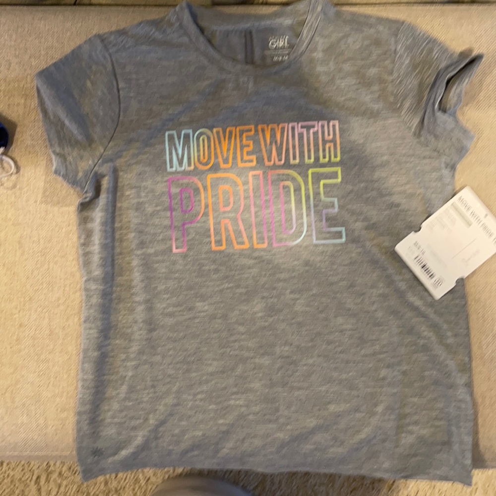 Athleta girls shirt size M 8-10